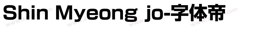 Shin Myeong jo字体转换